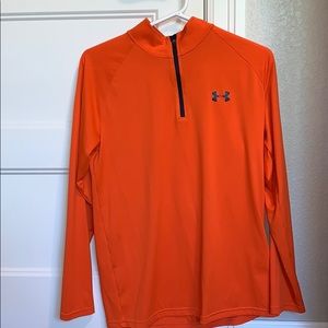Under Armour Quarter Zip Pullover Jacket Orange